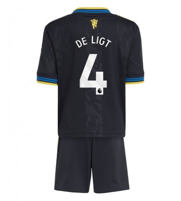 Manchester United Matthijs de Ligt #4 Replika Babytøj Tredje sæt Børn 2025-26 Kortærmet (+ Korte bukser)